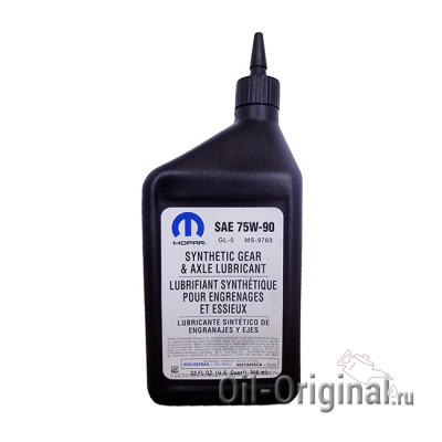 Трансмиссионное масло MOPAR Synthetic Gear & Axle Lubricant 75W-90 (0,946л)