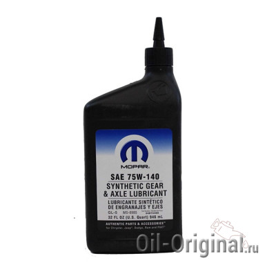 Трансмиссионное масло MOPAR Synthetic Gear & Axle Lubricant 75W-140 (0,946л)
