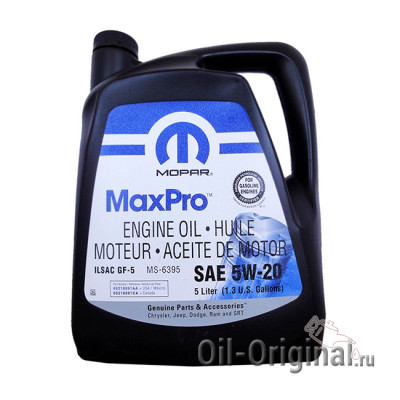Моторное масло MOPAR MaxPro 5W-20 (5л)