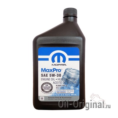 Моторное масло MOPAR MaxPro 5W-30 (0,946л)