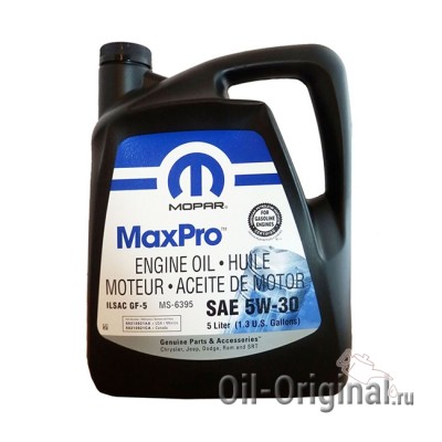 Моторное масло MOPAR MaxPro 5W-30 (5л)