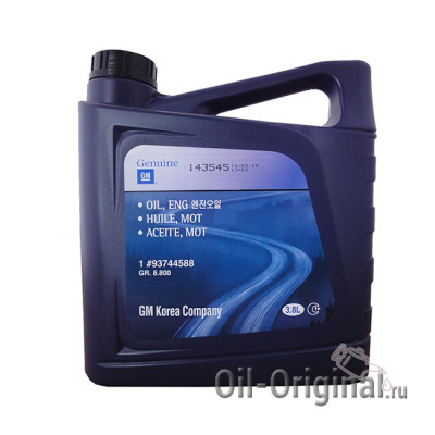 Моторное масло GM Gasoline 5W-30 (3,8л)