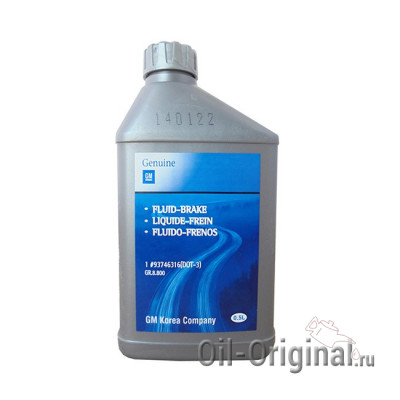 Тормозная жидкость GM DOT-3 Brake Fluid (0,5л)