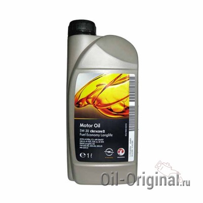 Моторное масло GM Motor Oil Dexos2 5W-30 SM/CF (1л)