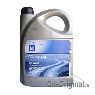 Моторное масло GM Motor Oil Super Synthetic 5W-30 SL/CF (5л)