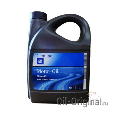 Моторное масло GM Motor Oil Semi Synthetic 10W-40 SL/CF (4л)