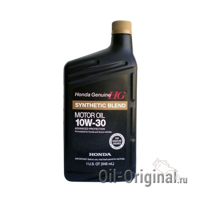 Моторное масло HONDA SYNTHETIC BLEND Motor Oil 10W-30 SN (0,946л)