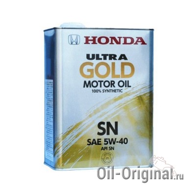 Моторное масло HONDA ULTRA GOLD 5W40 SN (4л)