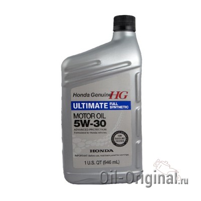 Моторное масло HONDA ULTIMATE Full Synthetic Motor Oil 5W-30 SN (0,946л)