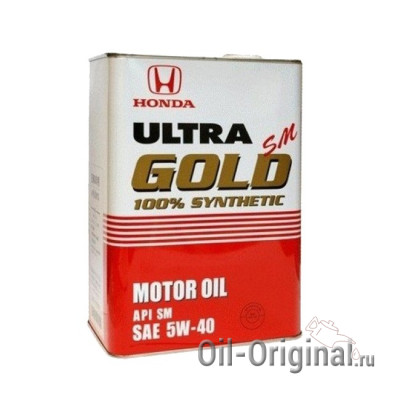 Моторное масло HONDA ULTRA GOLD 5W40 SM (4л)