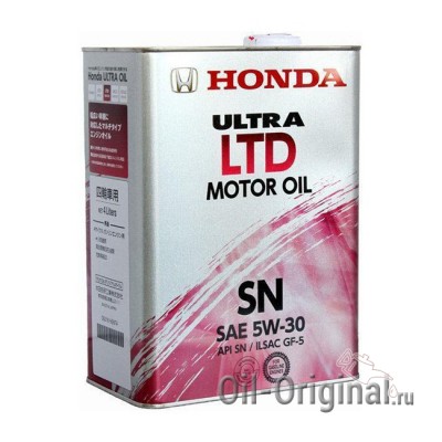 Моторное масло HONDA Ultra LTD Motor Oil 5W-30 SN (4л)