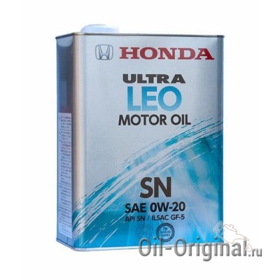 Моторное масло HONDA Ultra LEO Motor Oil 0W-20 SN (4л)