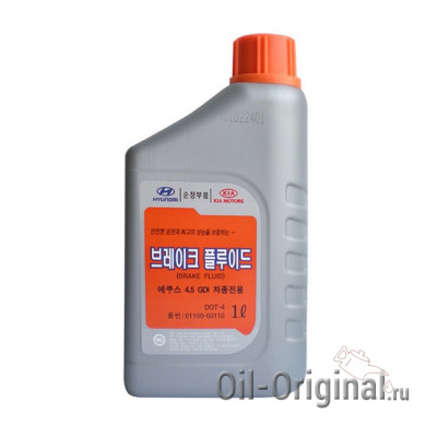 Тормозная жидкость Hyundai Brake Fluid DOT-4 (1л)