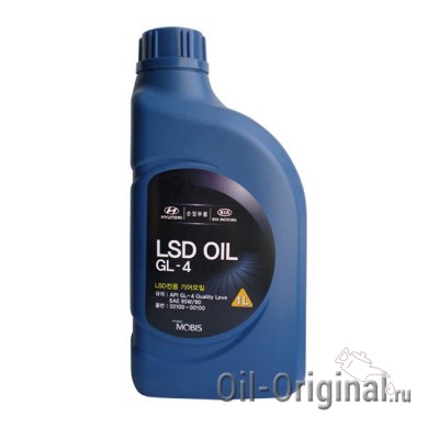 Трансмиссионное масло HYUNDAI LSD Oil 85W90 GL-4 (1л)