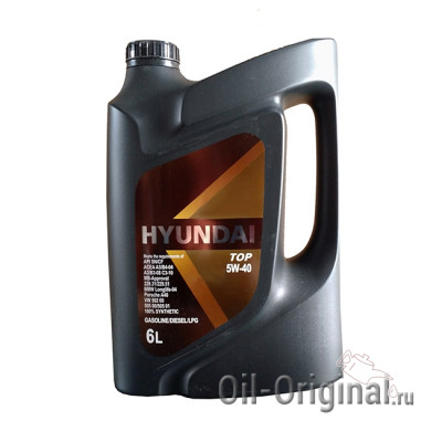 Моторное мало HYUNDAI XTeer TOP 5W-40 (6л)