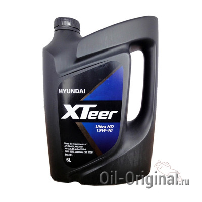 Моторное мало HYUNDAI XTeer Heavy Ultra Duty 15W-40 (6л)