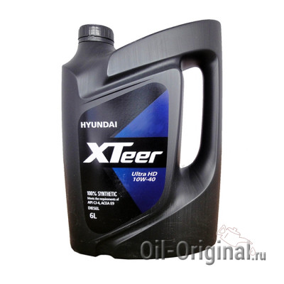 Моторное мало HYUNDAI XTeer Heavy Ultra Duty 10W-40 (6л)