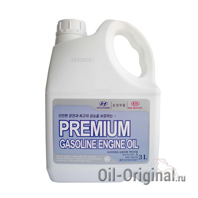 Моторное масло Hyundai Premium Gasoline 5W20 SL (3л)