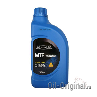Трансмиссионное масло для МКПП Hyundai MTF 75W-90 GL-4 (1л)