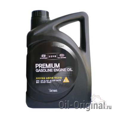Моторное масло Hyundai Premium Gasoline 5W20 SL (4л)