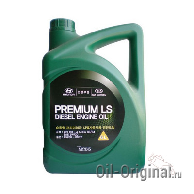 Моторное масло Hyundai Premium LS Diesel 5W-30 CH-4 (6л)