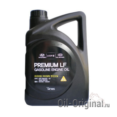 Моторное масло Hyundai Premum LF Gasoline 5W20 SM (4л)