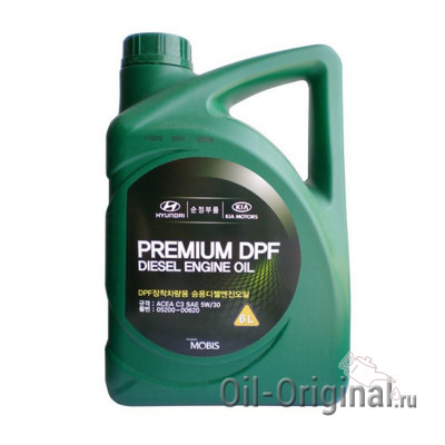 Моторное масло Hyundai Premium DPF Diesel 5W-30 C3 (6л)