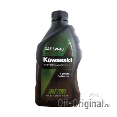 Моторное масло KAWASAKI ATV / UTV 4-Stroke Engine Oil 5W-40 (0,946л)