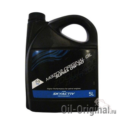 Моторное масло MAZDA Original Oil Supra 0W-20 SN (5л)