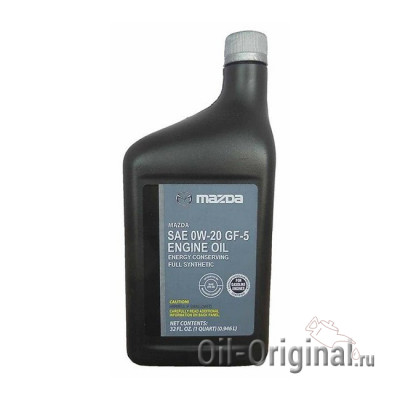 Моторное масло MAZDA Engine Oil 0W-20 SN (0,946л)