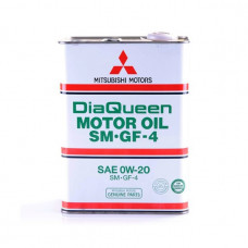 Моторное масло MITSUBISHI DiaQueen 0W20 SM/GF-4 (4л) Моторное масло MITSUBISHI DiaQueen 0W20 SM/GF-4 (4л)