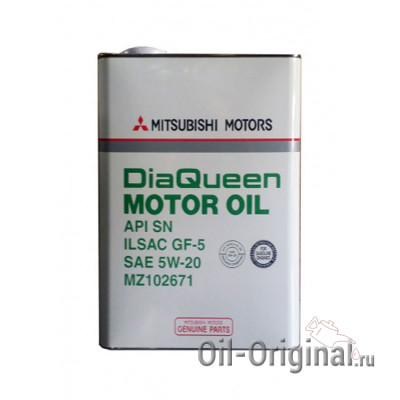 Моторное масло MITSUBISHI DiaQueen 5W-20 SN/GF-5 (4л)