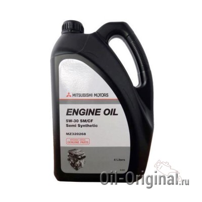 Моторное масло MITSUBISHI Engine Oil Semi-Synthetic 5W-30 SM/CF (4л)