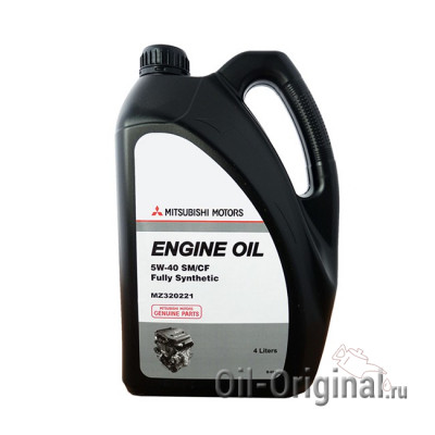 Моторное масло MITSUBISHI Engine Oil Fully Synthetic 5W-40 SM/CF (4л)