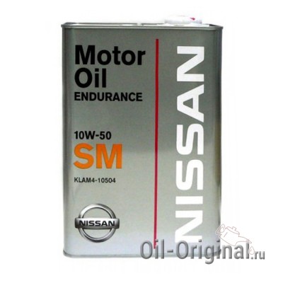 Моторное масло NISSAN GTR Endurance 10W-50 SM (4л)