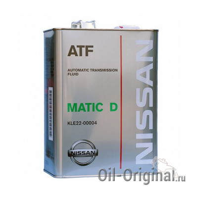 Жидкость для АКПП NISSAN ATF Matic Fluid D (4л)