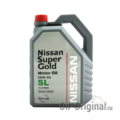 Моторное масло NISSAN Super Gold 20W-50 SL (4л)
