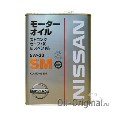Моторное масло NISSAN Strong Save X E Special 5W-30 SM (4л)