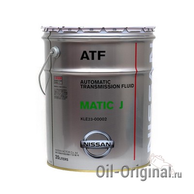 Жидкость для АКПП NISSAN ATF Matic Fluid J (20л)