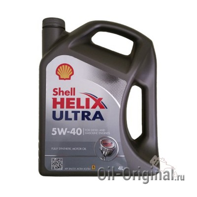Моторное масло SHELL Helix Ultra 5W-40 (4л)