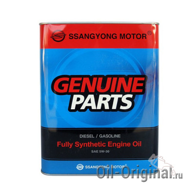 Моторное масло SSANGYONG Diesel/Gasoline Fully Synthetic 5W-30 (4л)