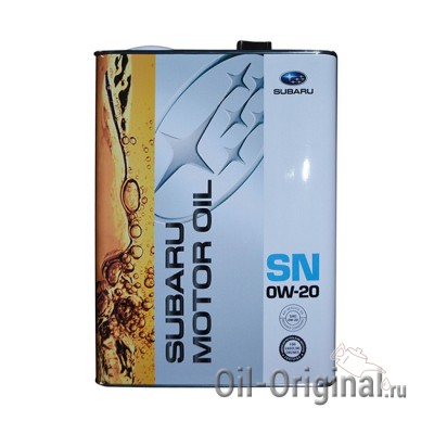 Моторное масло SUBARU 0W-20 SN (4л)