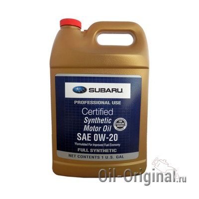 Моторное масло SUBARU Synthetic 0W-20 (3,780л)