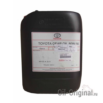 Трансмиссионное масло TOYOTA GL-4/5 80W-90 (20л)
