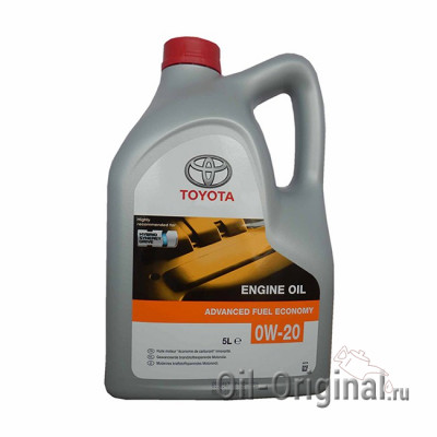 Моторное масло TOYOTA Engine Oil Advanced Fuel Economy 0W-20 SN (5л)