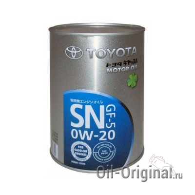 Моторное масло TOYOTA Motor Oil 0W-20 SN (1л)