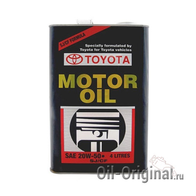 Моторное масло TOYOTA Motor Oil 20W-50 SJ/CF (4л)