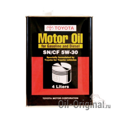 Моторное масло TOYOTA Motor Oil 5W-30 SN/CF (4л)