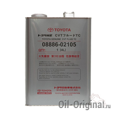 Трансмиссионное масло TOYOTA Genuine CVT Fluid TC (4л)