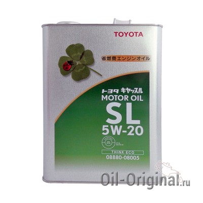 Моторное масло TOYOTA Motor Oil 5W20 SL (4л)